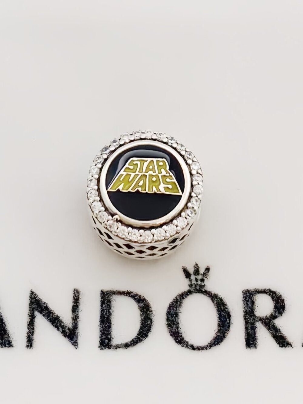 Pandora 925 Silver Star Wars "May The Force Be With You" Charms Fits Pandora